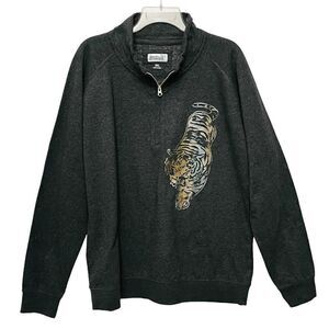 Bush Gardens Florida Park Big Silver Lion Light Fleece Sweatshirt Sz 2XL NWOT